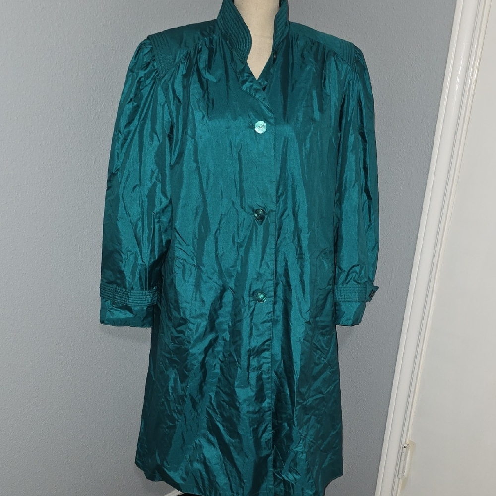 Vintage Chiango By Fleet Street Teal Coat